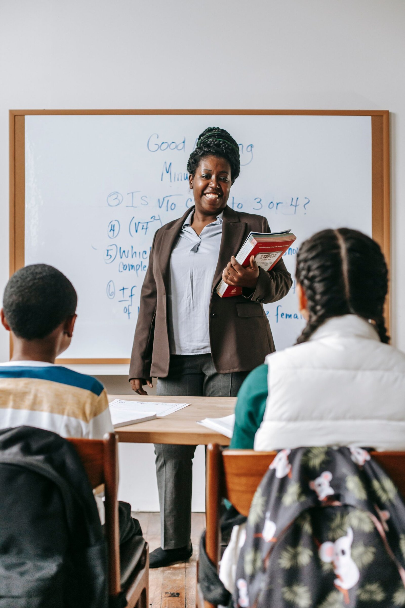 Teacher supporting learners